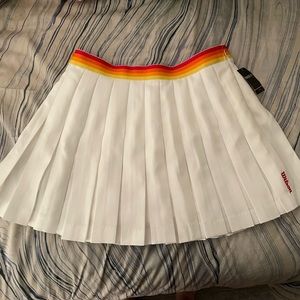 White Wilson Tennis Skirt